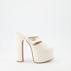 Zapatos de plataforma Claquettes compensées Tan-Go Valentino Garavani Beige Femme