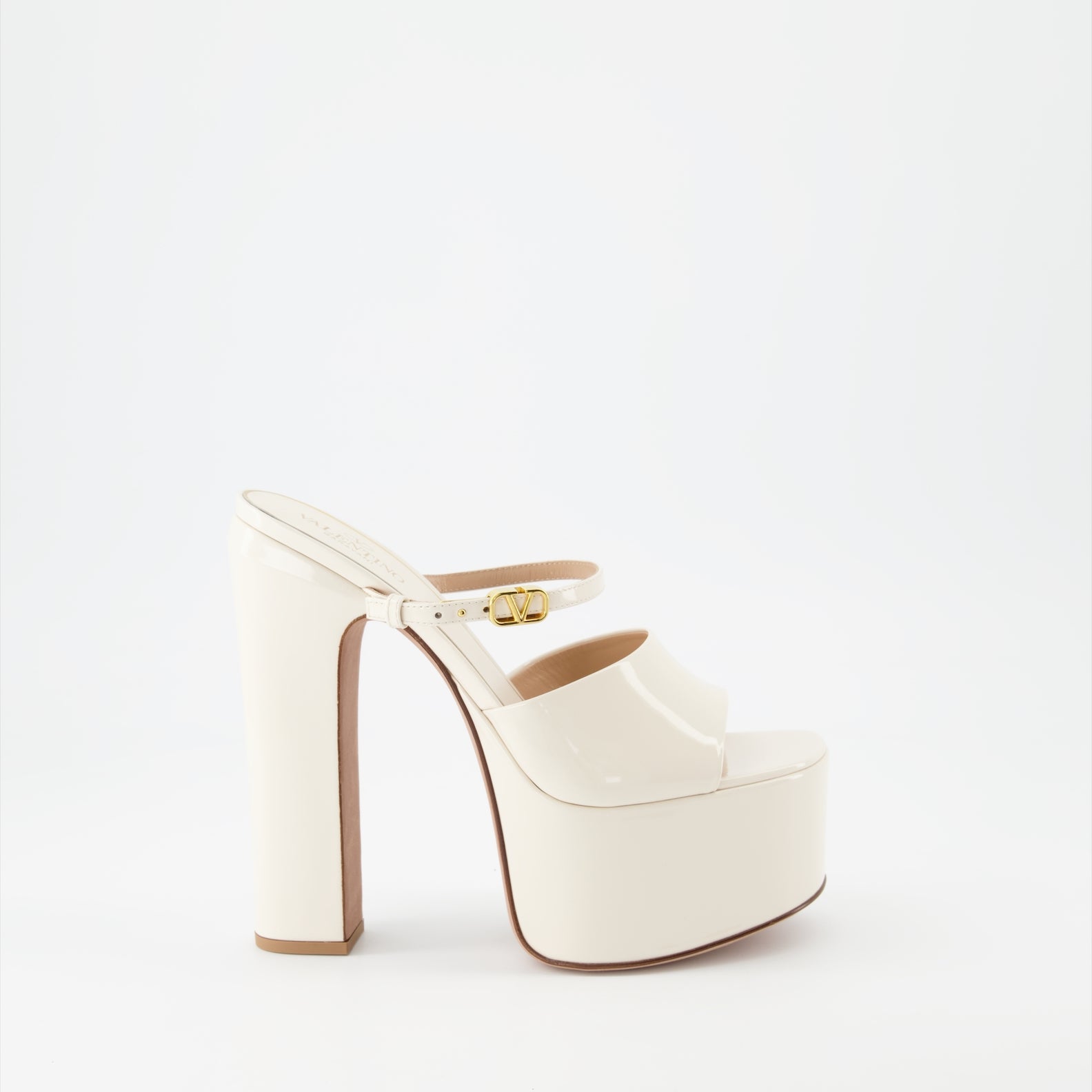 Zapatos de plataforma Claquettes compensées Tan-Go Valentino Garavani Beige Femme
