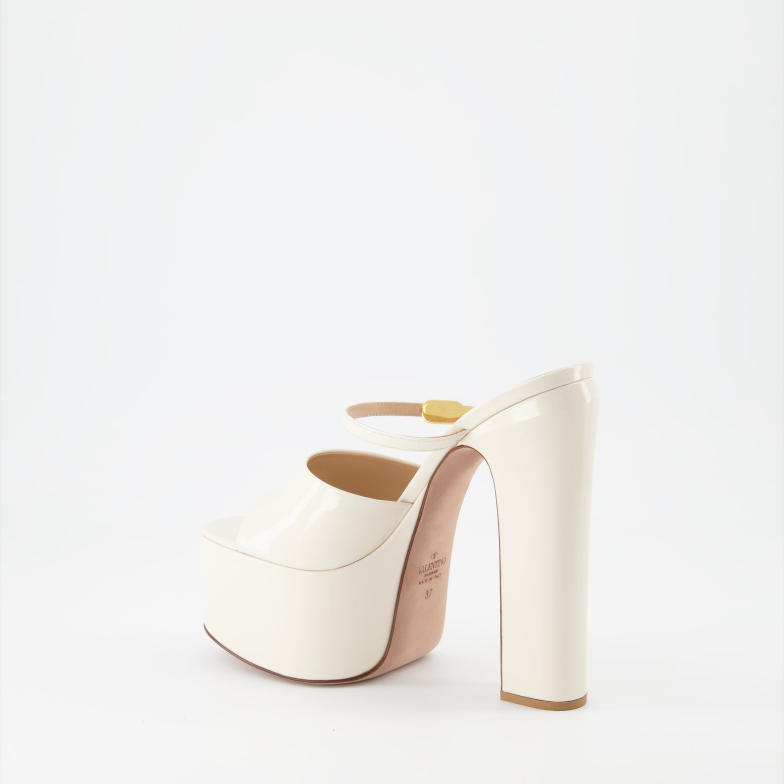 Zapatos de plataforma Claquettes compensées Tan-Go Valentino Garavani Beige Femme