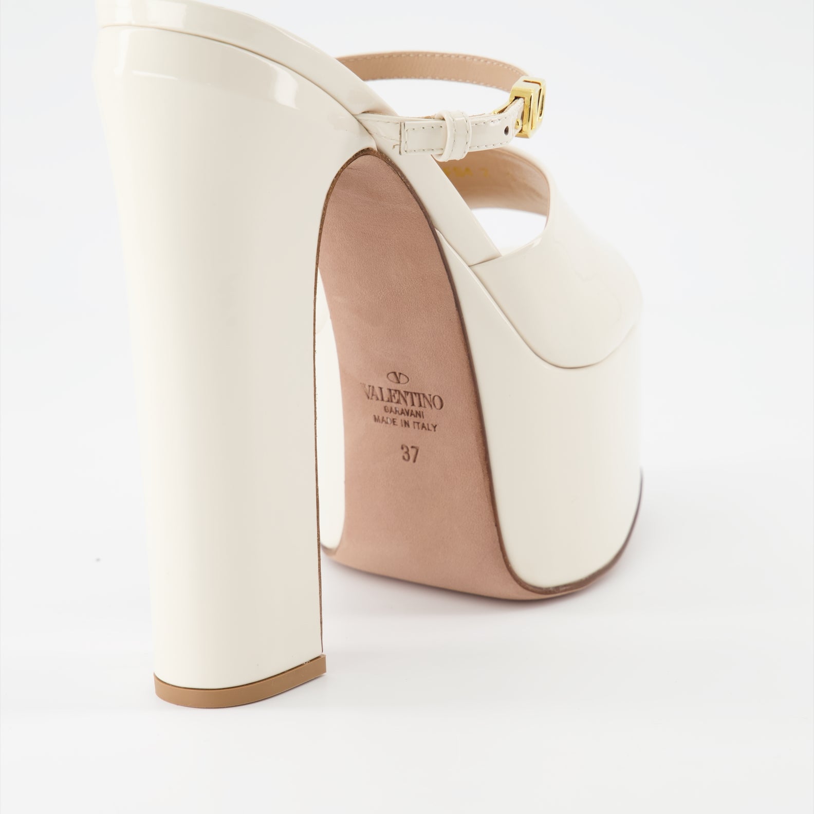 Zapatos de plataforma Claquettes compensées Tan-Go Valentino Garavani Beige Femme