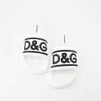 Sapatos abertos Claquettes DG Dolce & Gabbana Branco Homme