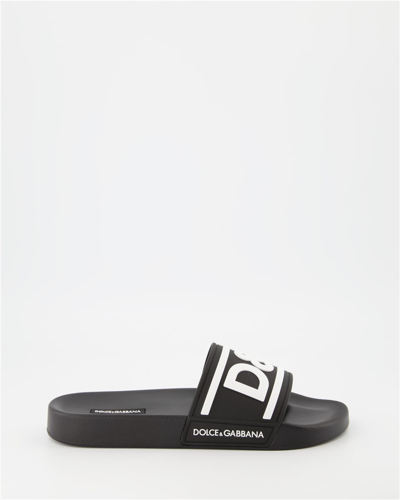 Zapatos abiertos Claquettes DG Dolce & Gabbana Negro Homme