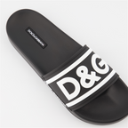 Zapatos abiertos Claquettes DG Dolce & Gabbana Negro Homme