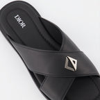 Chaussures ouvertes Claquettes Dior Alias Dior Noir Homme