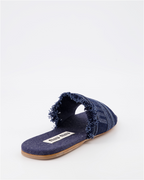 Tênis Claquettes en denim Miu Miu Azul escuro Femme