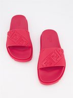 Sapatos abertos Claquettes FF Fendi Vermelho Homme