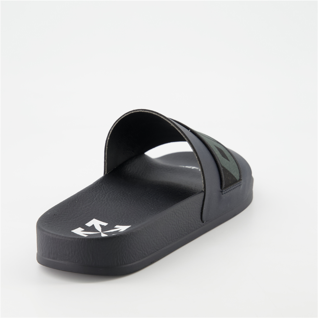 Zapatos abiertos Claquettes Industrial Off-White Negro Homme