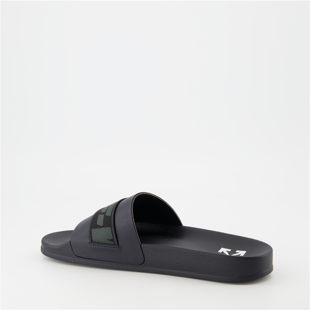 Sapatos abertos Claquettes Industrial Off-White Preto Homme