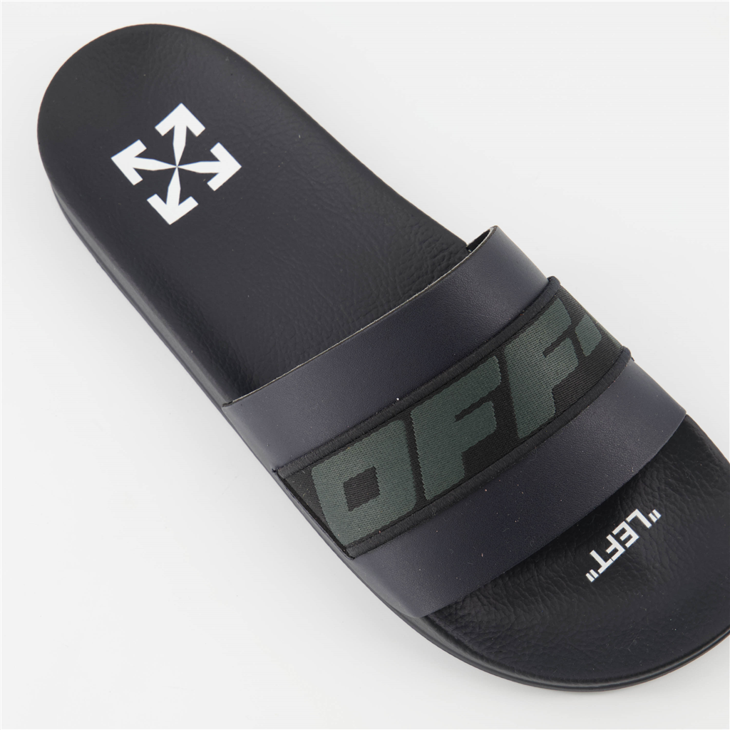 Zapatos abiertos Claquettes Industrial Off-White Negro Homme