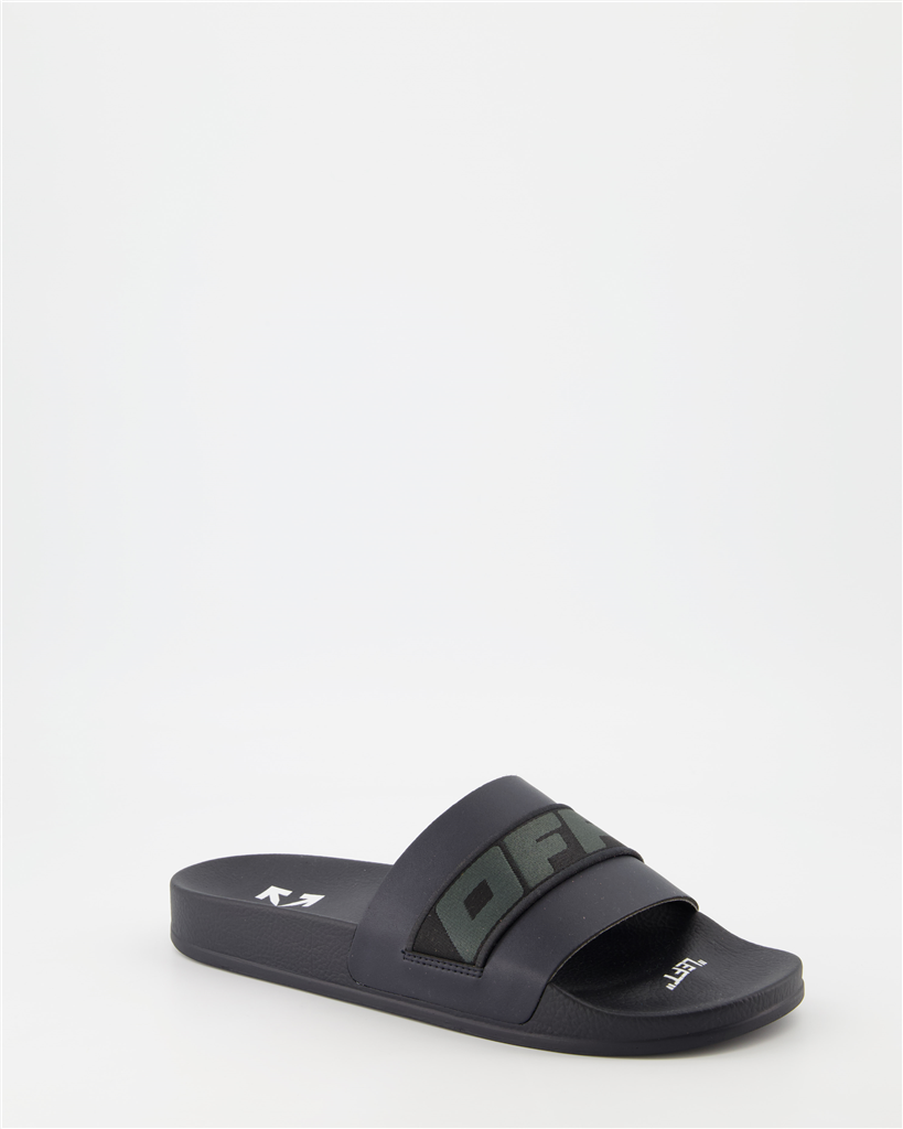 Sapatos abertos Claquettes Industrial Off-White Preto Homme