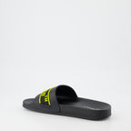 Sapatos abertos Claquettes Industrial Off-White Preto Homme