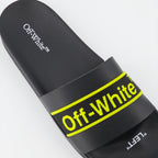 Sapatos abertos Claquettes Industrial Off-White Preto Homme