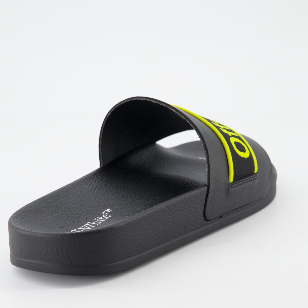 Sapatos abertos Claquettes Industrial Off-White Preto Homme