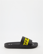 Zapatos abiertos Claquettes Industrial Off-White Negro Homme