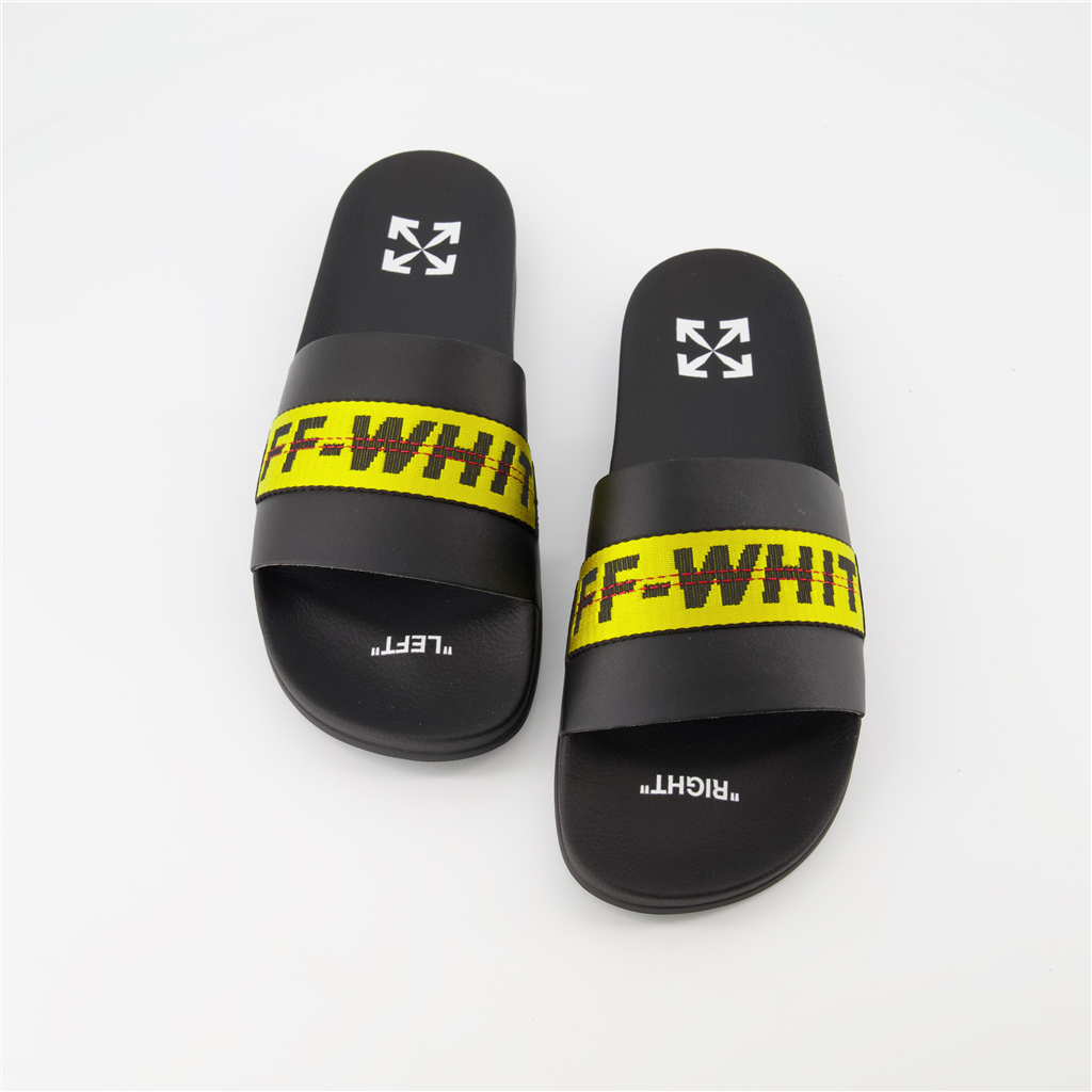 Sapatos abertos Claquettes Industrial Off-White Preto Homme