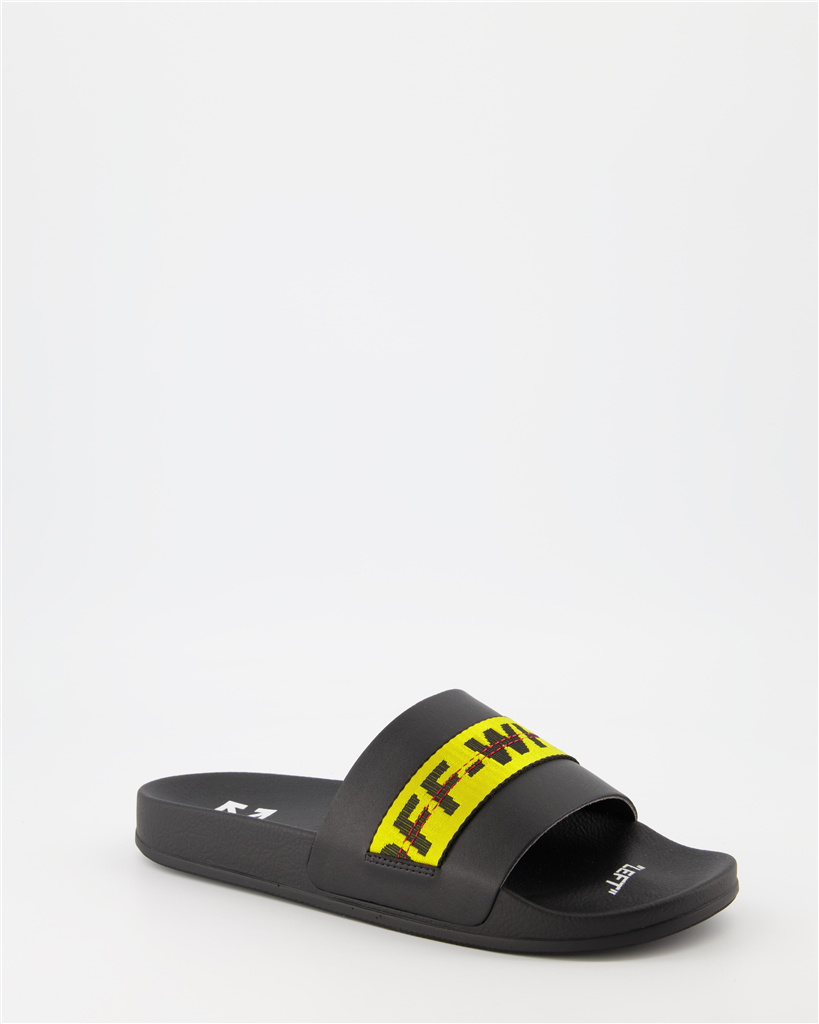 Sapatos abertos Claquettes Industrial Off-White Preto Homme