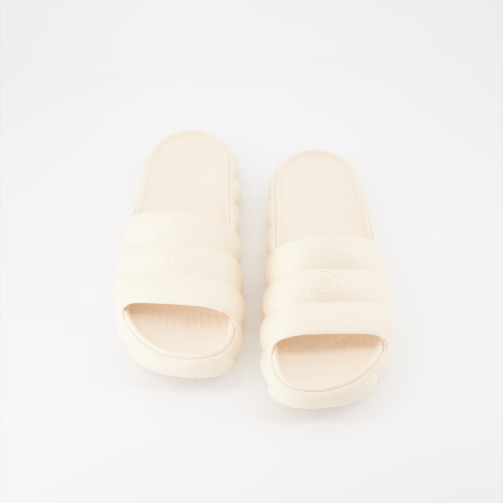 Zapatos abiertos Claquettes Lilo Moncler Blanco Femme