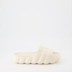 Zapatos abiertos Claquettes Lilo Moncler Blanco Femme