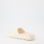Zapatos abiertos Claquettes Lilo Moncler Blanco Femme