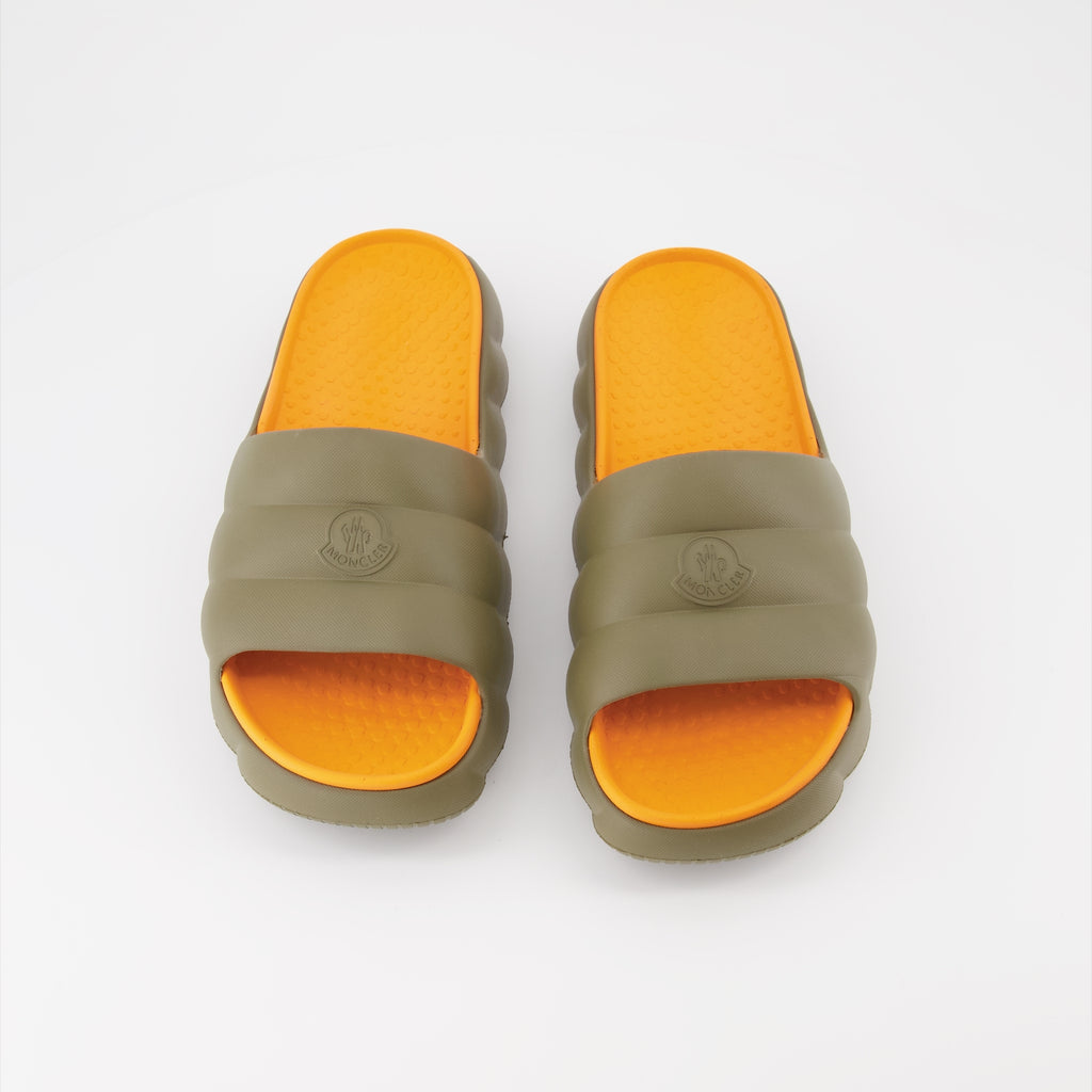 Sapatos abertos Claquettes Lilo Moncler Cáqui Homme