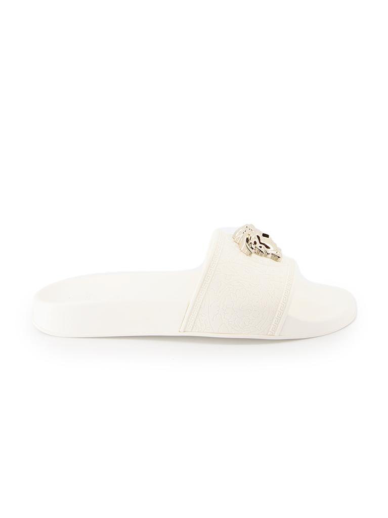 Sapatos abertos Claquettes Medusa Versace Branco Femme