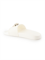 Zapatos abiertos Claquettes Medusa Versace Blanco Femme