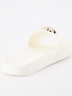 Zapatos abiertos Claquettes Medusa Versace Blanco Femme