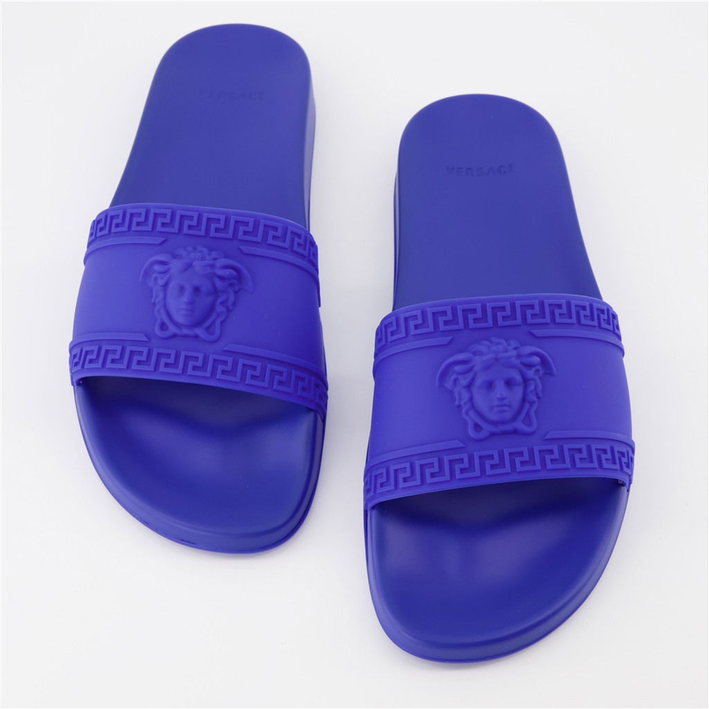 Sapatos abertos Claquettes Medusa Versace Azul Homme