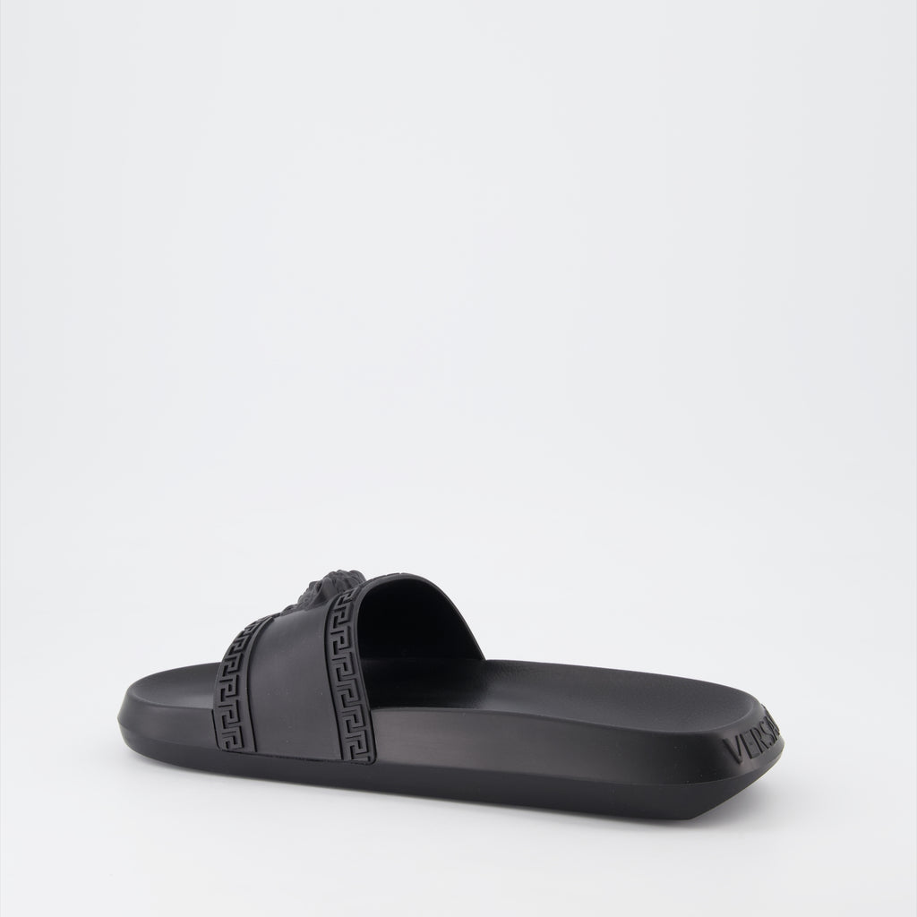 Zapatos abiertos Claquettes Medusa Versace Negro Homme