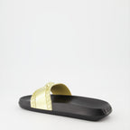 Zapatos abiertos Claquettes Medusa Head Versace Oro Homme