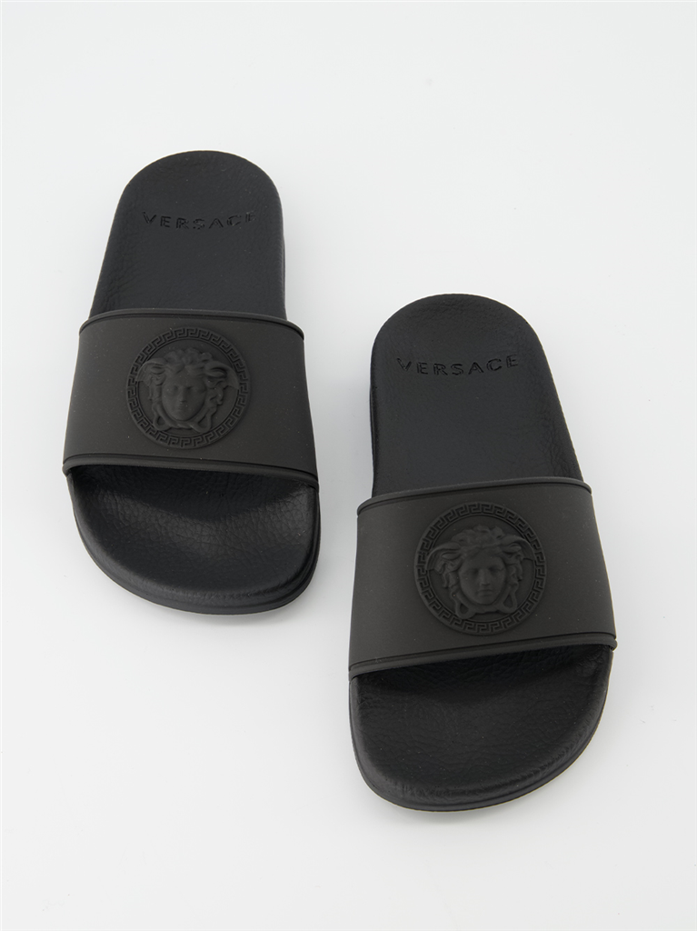 Sapatos Claquettes Medusa Versace Preto Crianças