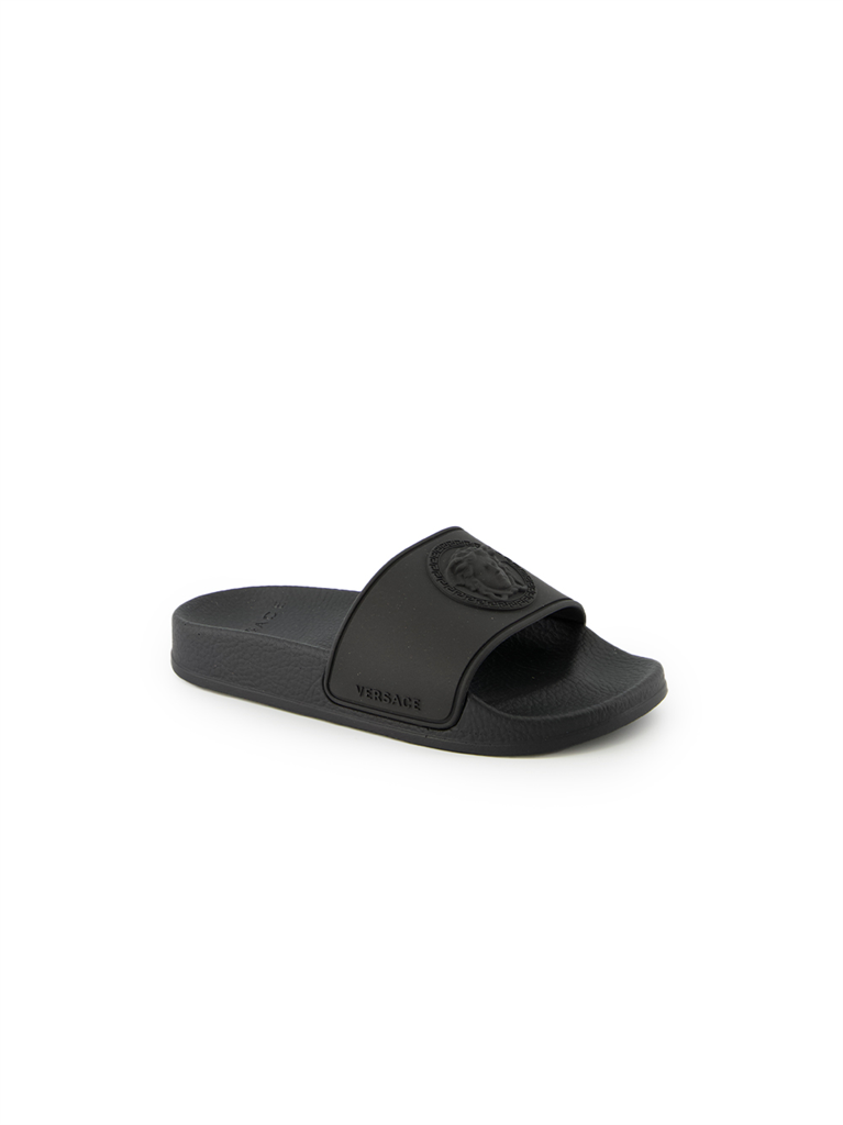 Sapatos Claquettes Medusa Versace Preto Crianças