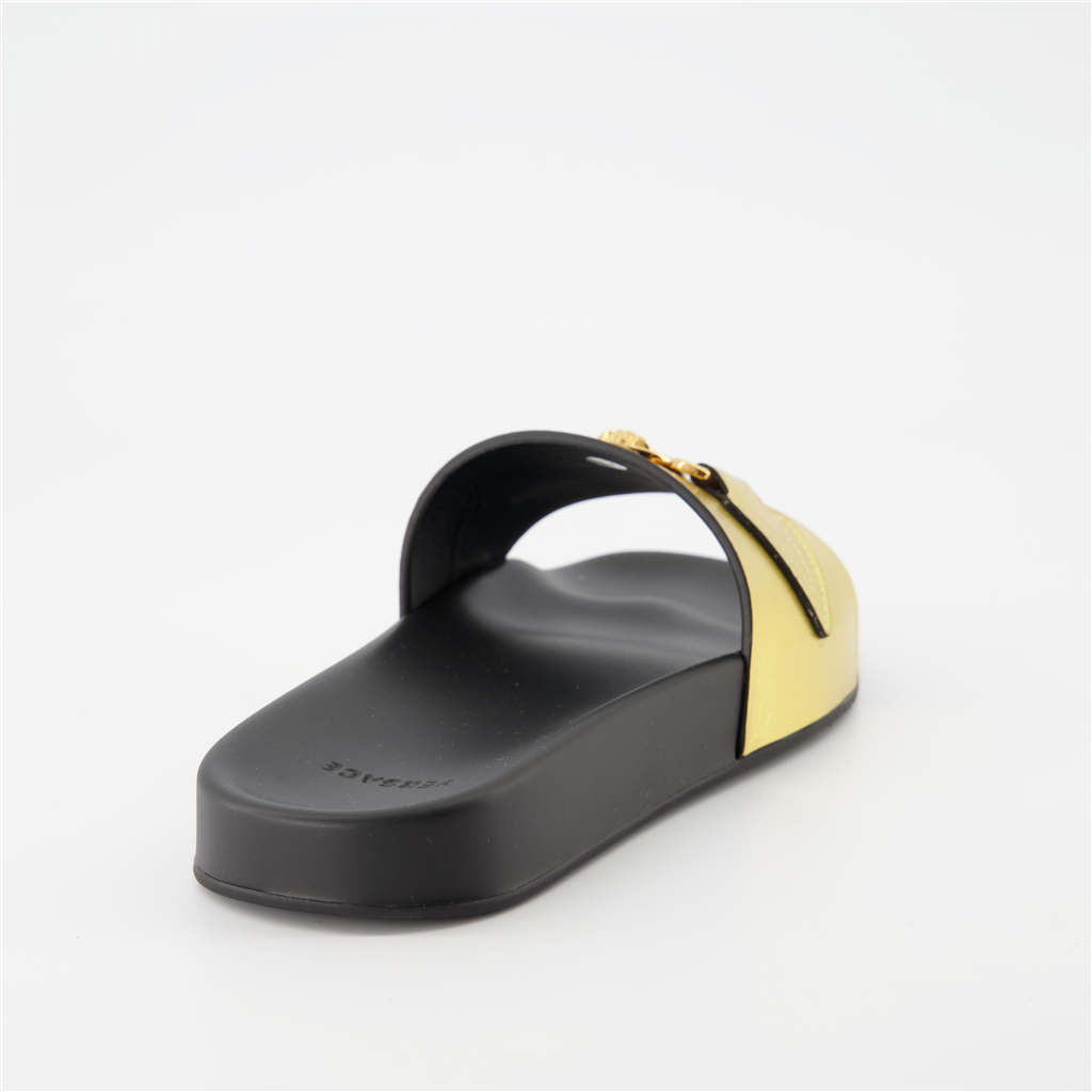 Sapatos abertos Claquettes Medusa Versace Ouro Femme