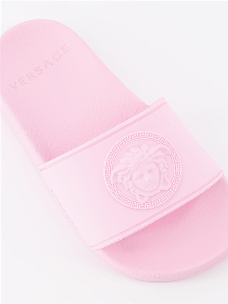 Zapatos Claquettes Medusa Versace Rosa Niños