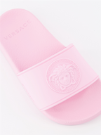 Zapatos Claquettes Medusa Versace Rosa Niños