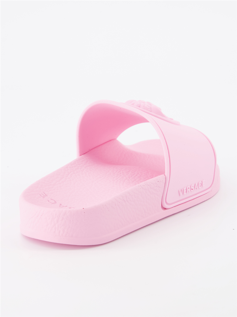 Zapatos Claquettes Medusa Versace Rosa Niños