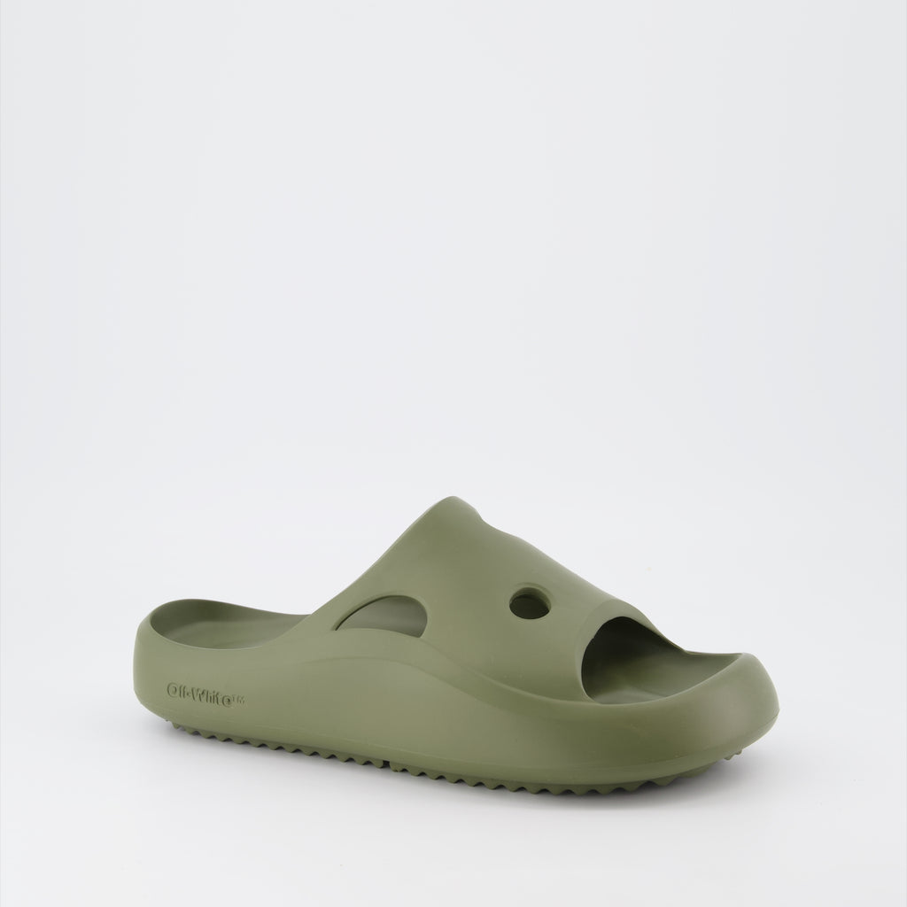 Sapatos abertos Claquettes Meteor Off-White Verde Homme