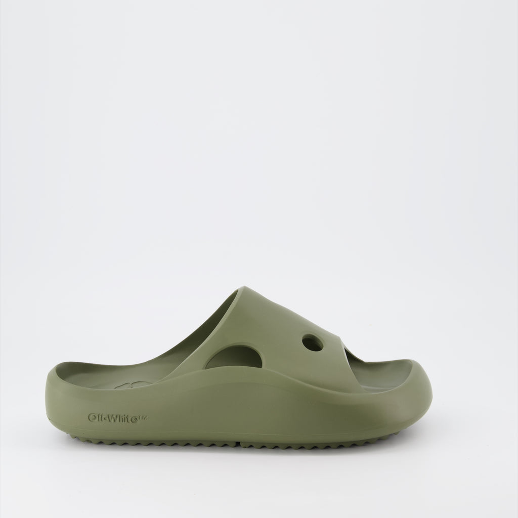 Sapatos abertos Claquettes Meteor Off-White Verde Homme