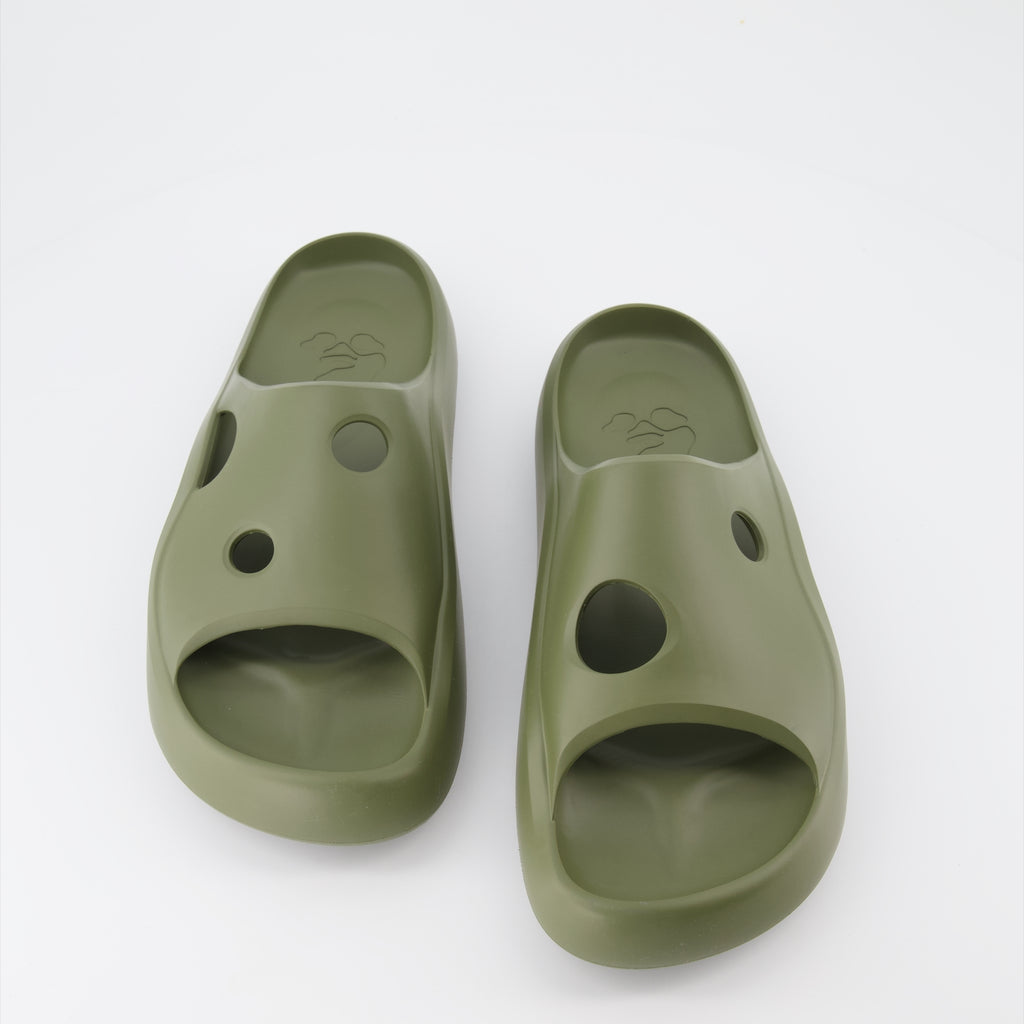 Sapatos abertos Claquettes Meteor Off-White Verde Homme