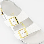 Zapatos abiertos Claquettes Milano Birkenstock Blanco Femme