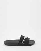 Offene schuhe Claquettes à logo Givenchy Schwarz Homme