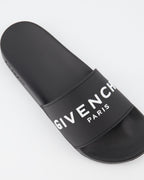 Offene schuhe Claquettes à logo Givenchy Schwarz Homme