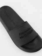 Sneaker Claquettes à logo Alexander McQueen Schwarz Femme