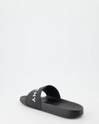 Offene schuhe Claquettes à logo Givenchy Schwarz Homme