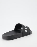 Offene schuhe Claquettes à logo Givenchy Schwarz Femme