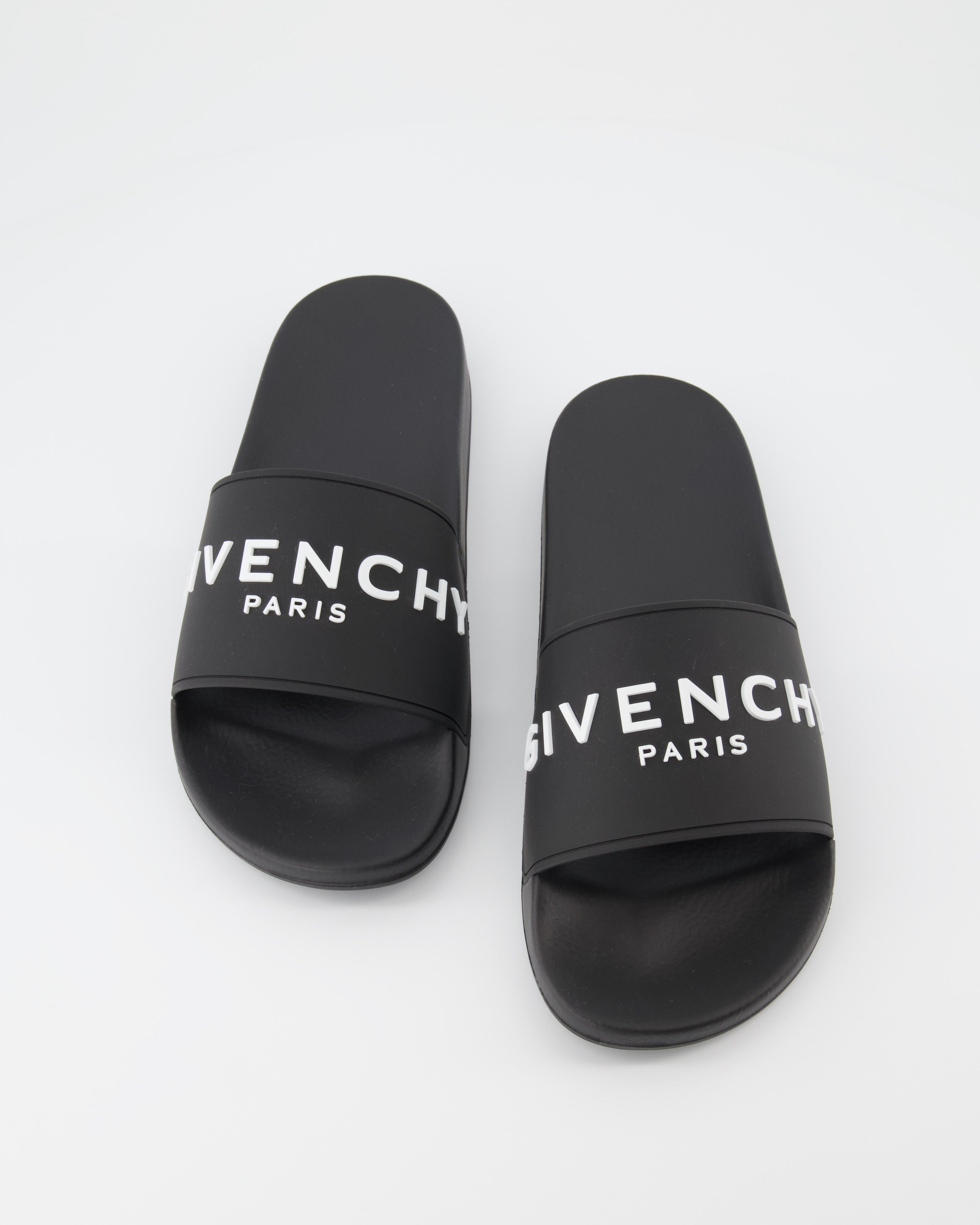 Offene schuhe Claquettes à logo Givenchy Schwarz Homme