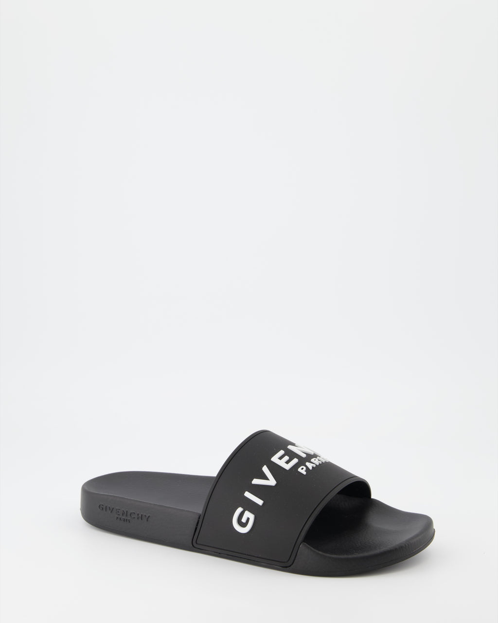 Offene schuhe Claquettes à logo Givenchy Schwarz Homme