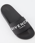 Offene schuhe Claquettes à logo Givenchy Schwarz Femme