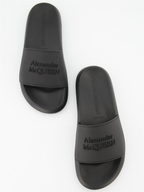 Sneaker Claquettes à logo Alexander McQueen Schwarz Femme