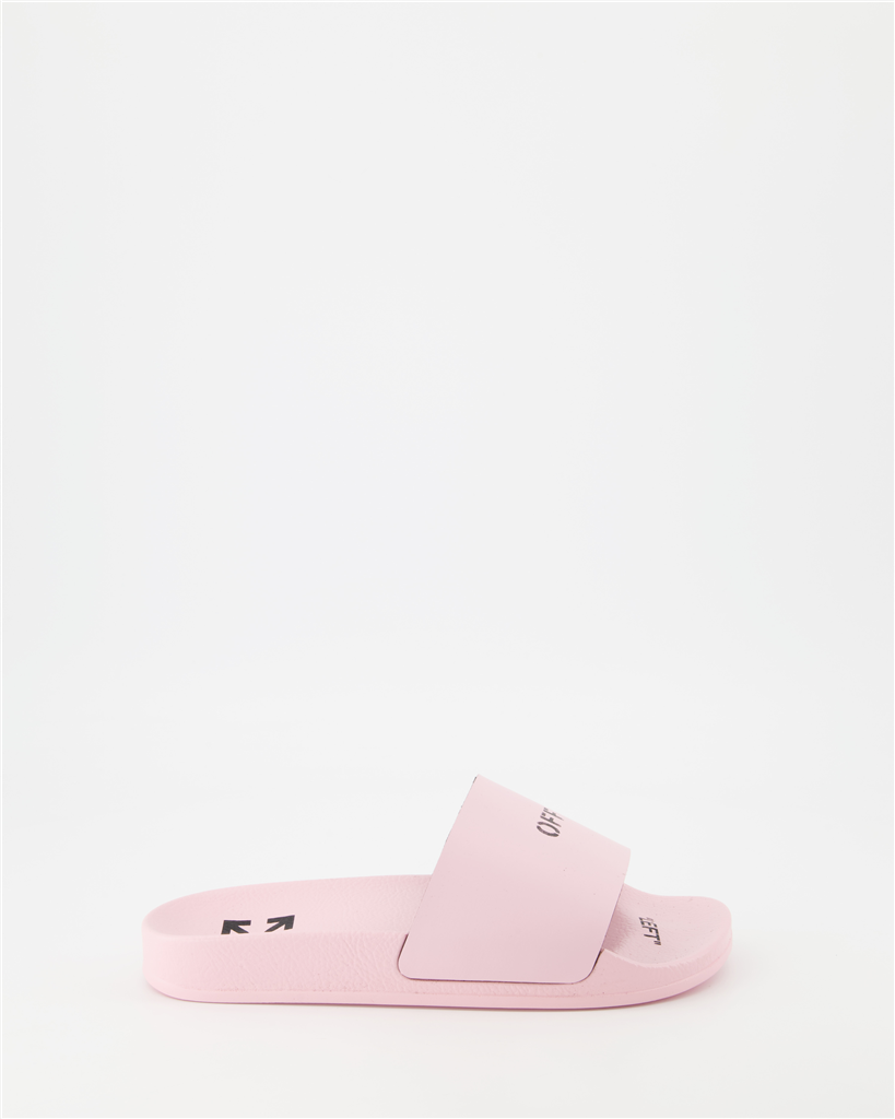 Sapatos abertos Claquettes Off Stamp Rose Off-White Rosa Femme